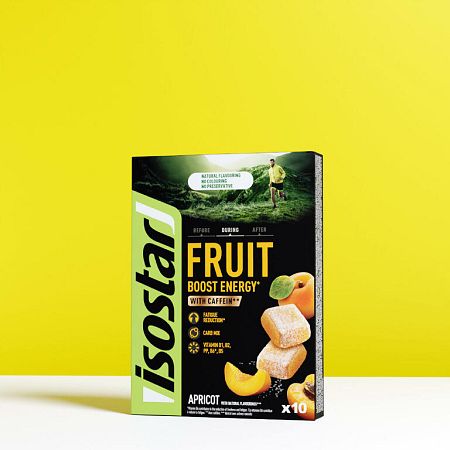 ISOSTAR Ovocné želé ENERGY FRUIT BOOST marhuľové 10x10g No Size