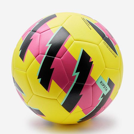 KIPSTA Detská futbalová lopta Light Learning Ball veľkosť 5 žlto-ružová žltá 5