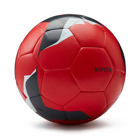 KIPSTA Futbalová lopta F500 Hybride veľkosť 5 sneh a hmla červená ružová 5