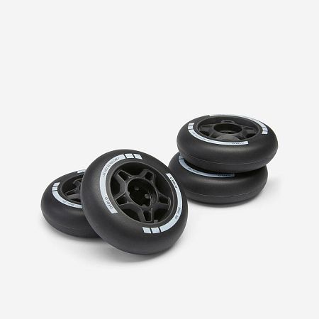 OXELO 4 kolieska na fitness inline korčule Fit 80 mm 84 A čierne