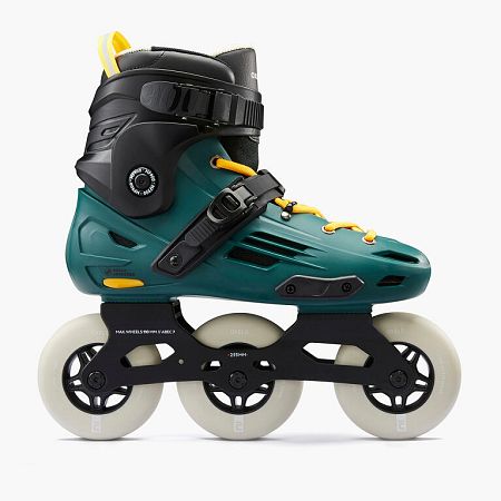 OXELO Kolieskové korčule MF900 Urban freeskate Hardboot zelené zelená 40