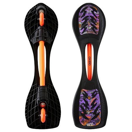 OXELO Waveboard WB120 pre začiatočníkov čierno-fialový čierna No Size