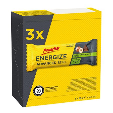 POWERBAR Energetická tyčinka C2max orieškovo-čokoládová (3 x 55 g) .