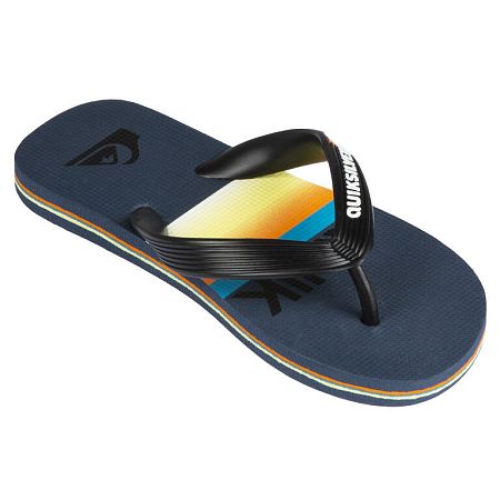 QUIKSILVER Chlapčenské žabky Molokai Stripes Slab modré 30