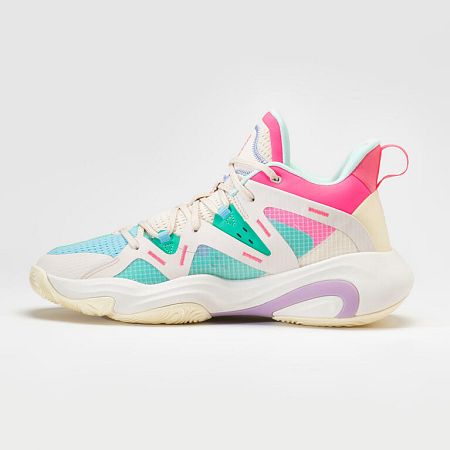 TARMAK Basketbalová obuv Miami Heat 900 NBA MID-3 unisex béžová béžová 39