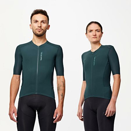 VAN RYSEL Unisex letný cyklistický dres Racer 2 s krátkym rukávom tyrkysová L