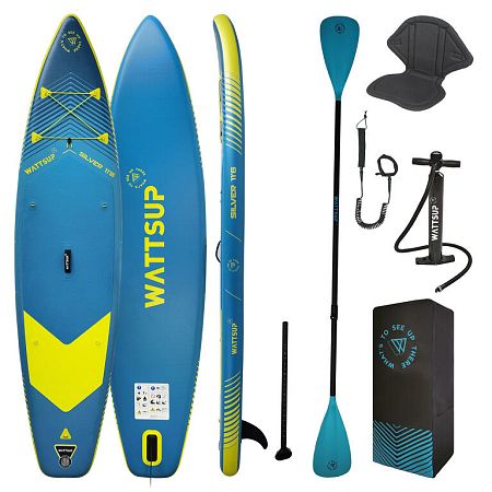 WATERFLEX Súprava nafukovacieho paddleboardu s kajakovým sedadlom Silver 11'6 33