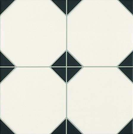 Dlažba Realonda Octagon black 33x33 cm mat OCTAGONBK