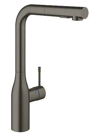 Drezová batéria Grohe Essence New s vyťahovacou sprškou Brushed Hard Graphite 30270AL0