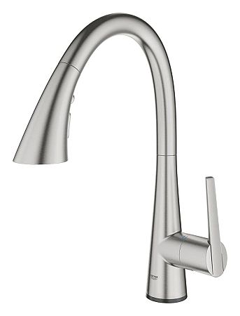 Drezová batéria Grohe Zedra Touch so senzorom supersteel 30219DC2