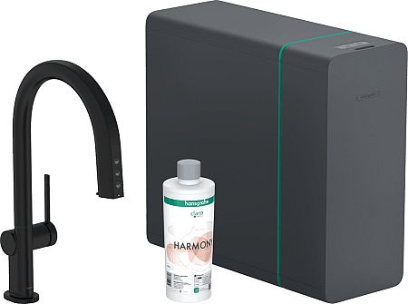 Drezová batéria Hansgrohe Aqittura bez výpuste matná čierna 76836670