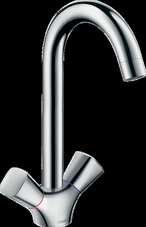 Drezová batéria Hansgrohe Logis M31 s otočným ramienkom chróm 71280000