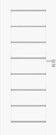 Interiérové dvere Naturel PERMA levé 80 cm biela matná PERMABM80L