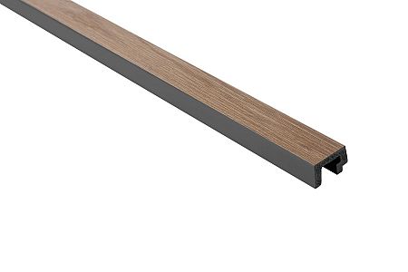 Obkladová lamela ľavé ukončenie Fineza Slat Large Grey oak 270x3,6 cm SLAT03GOL