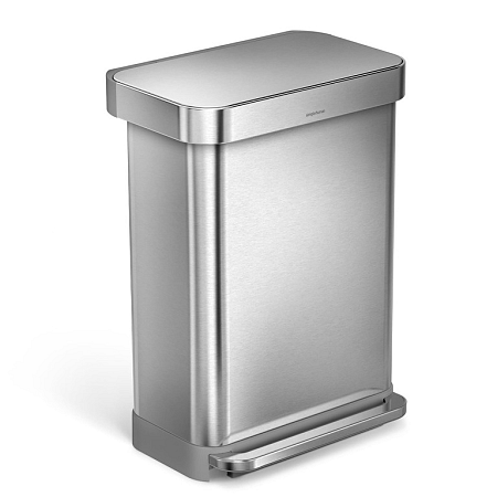 Odpadkový kôš voľne stojací Simplehuman Pedal bin 55 l kartáčovaná nerez oceľ mat SHCW2023