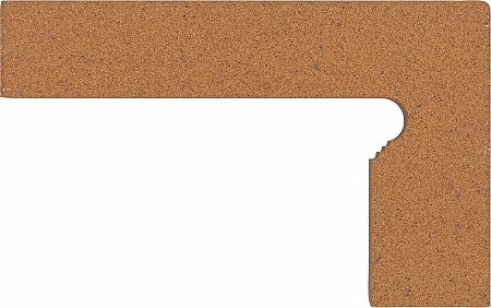 Sokel k florentskej schodovce Gresan Albarracin pravý 40x25 cm mat GRASCSKFP4230