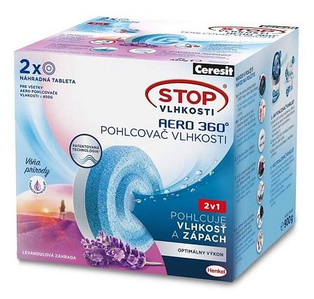 Stop vlhkosti Ceresit tablety AERO 2x450g rel. levand. CSVAEROTBLLE