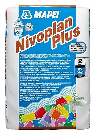 Vyrovnávacia hmota Mapei sivá 25 kg NIVOPLANPLUS25